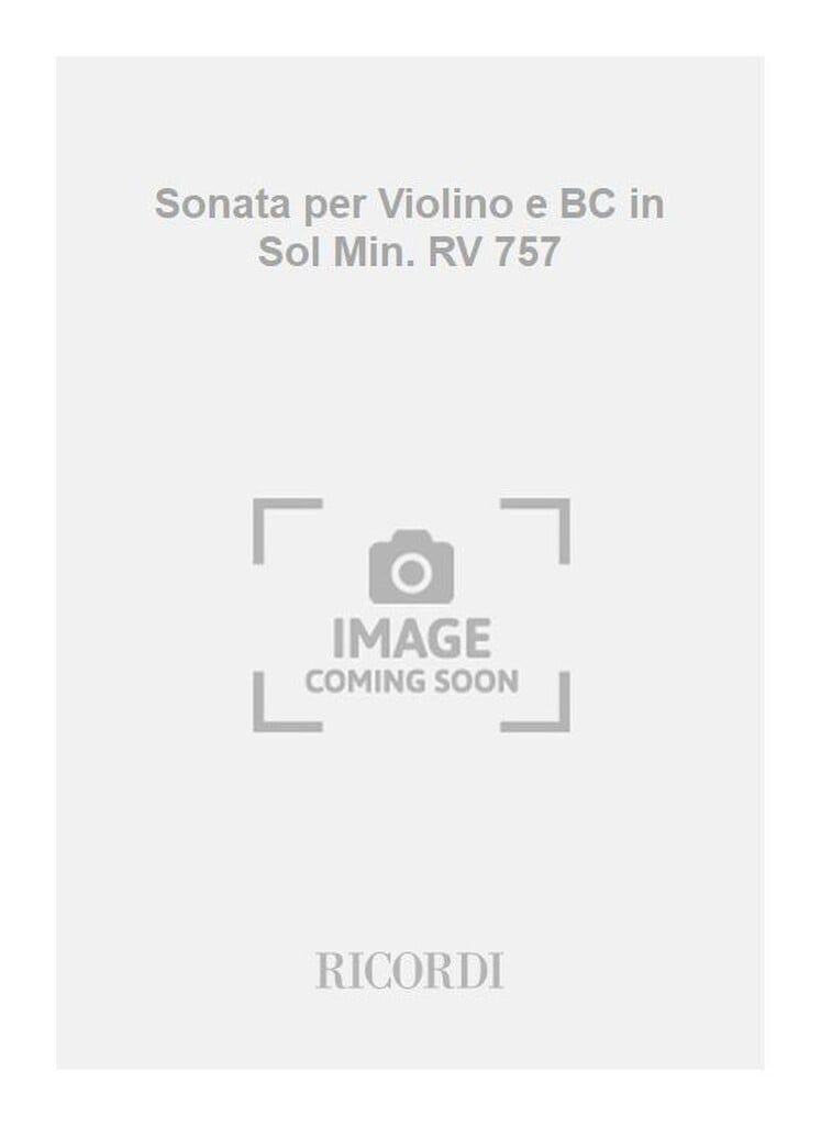 Sonate Per Vl. E B.C.: In Sol Min. Rv 757